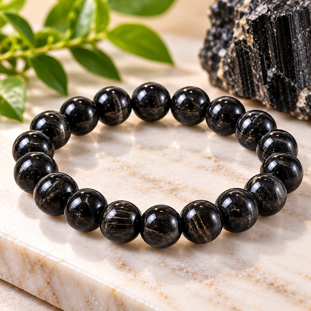 Black Obsidian Crystal Bracelet