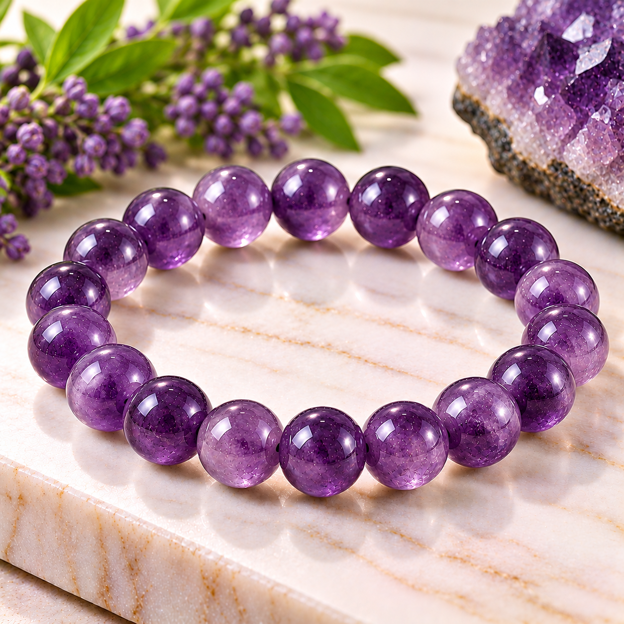 Amethyst Crystal Bracelet